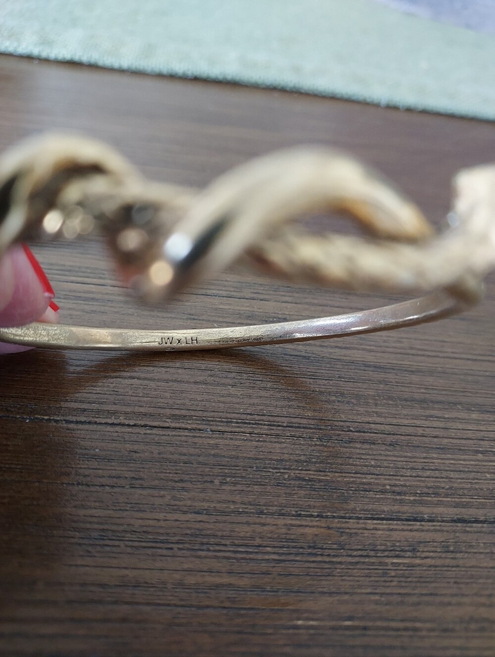Logan Hollowell X Johnny Was  Gold Snake Wrap Bracelet With Diamond Star Eye - Picture 5 of 9